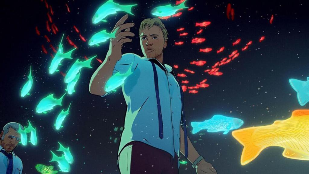 Image of scene in "Fish Night"